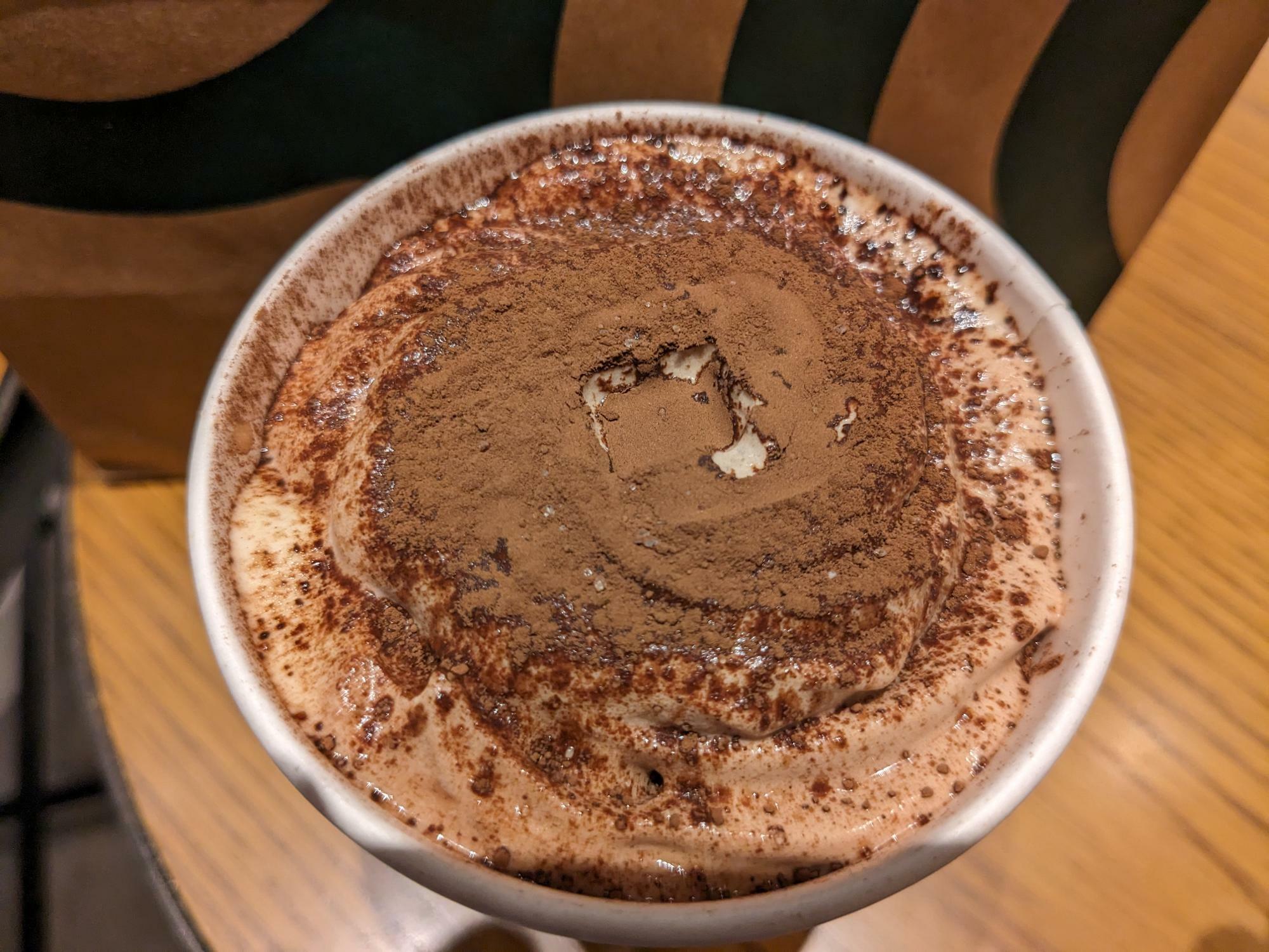 スターバックスコーヒー「チョコレート ムース ラテ」