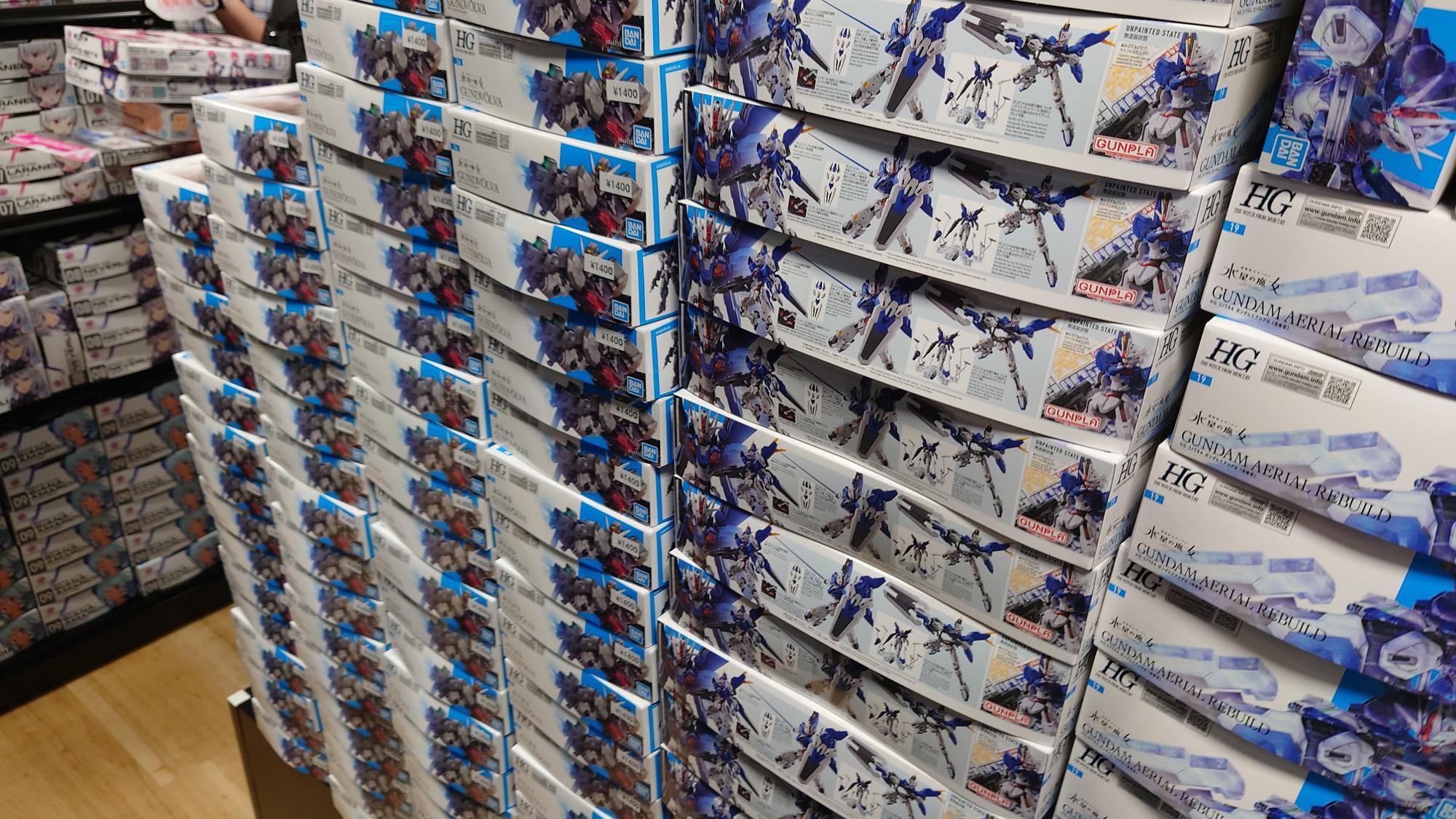 新商品のガンヴォルヴァも、もちろん大量入荷