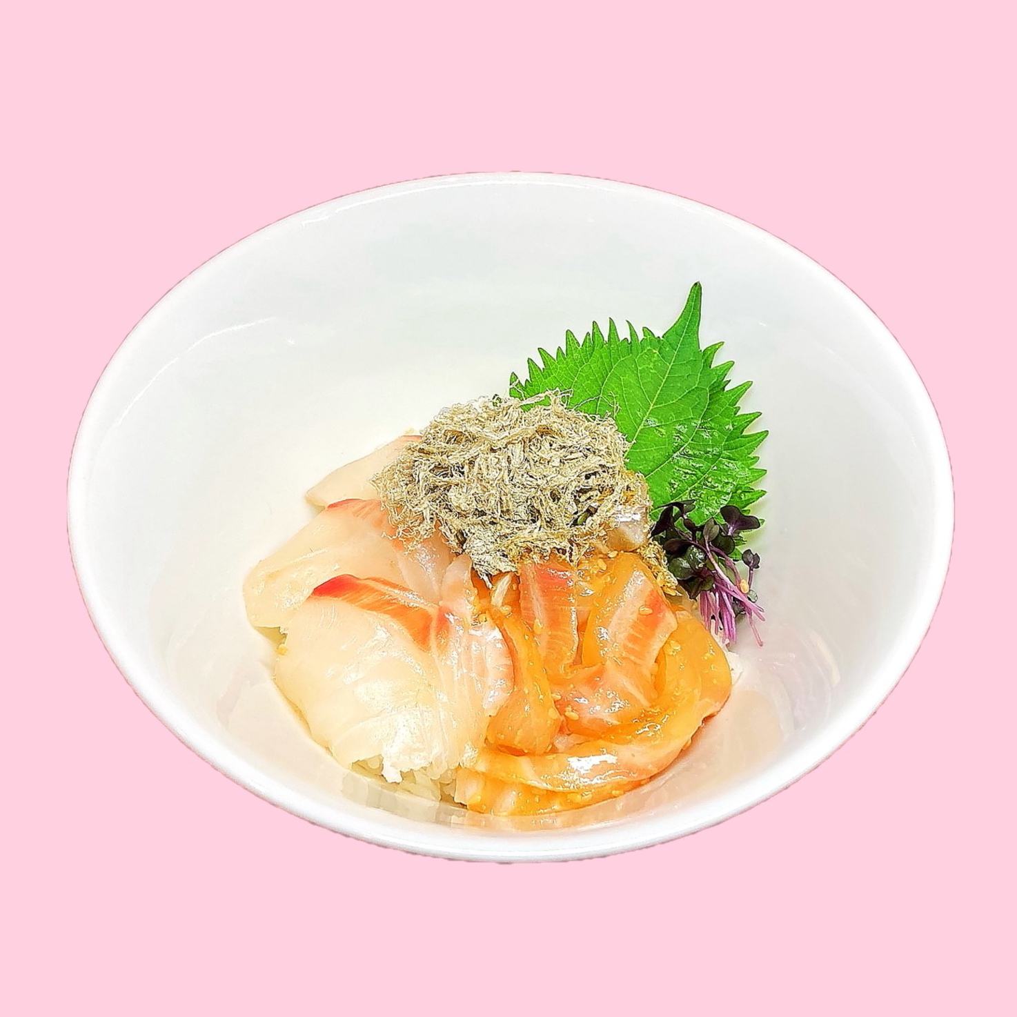【愛媛】宇和島産真鯛の刺身とごまだれ和えの出汁茶漬け丼