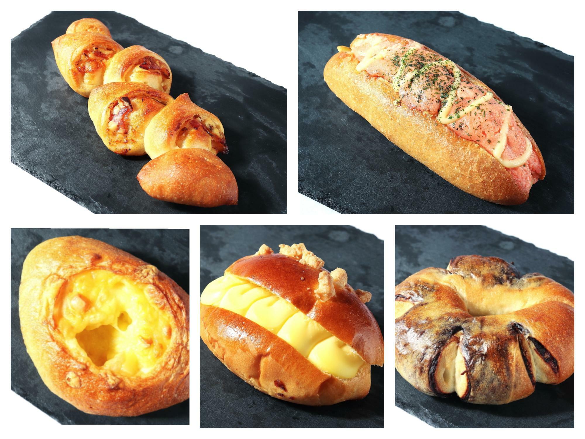 写真右上の「明太ポテトのフランスパン（237円）」も人気
