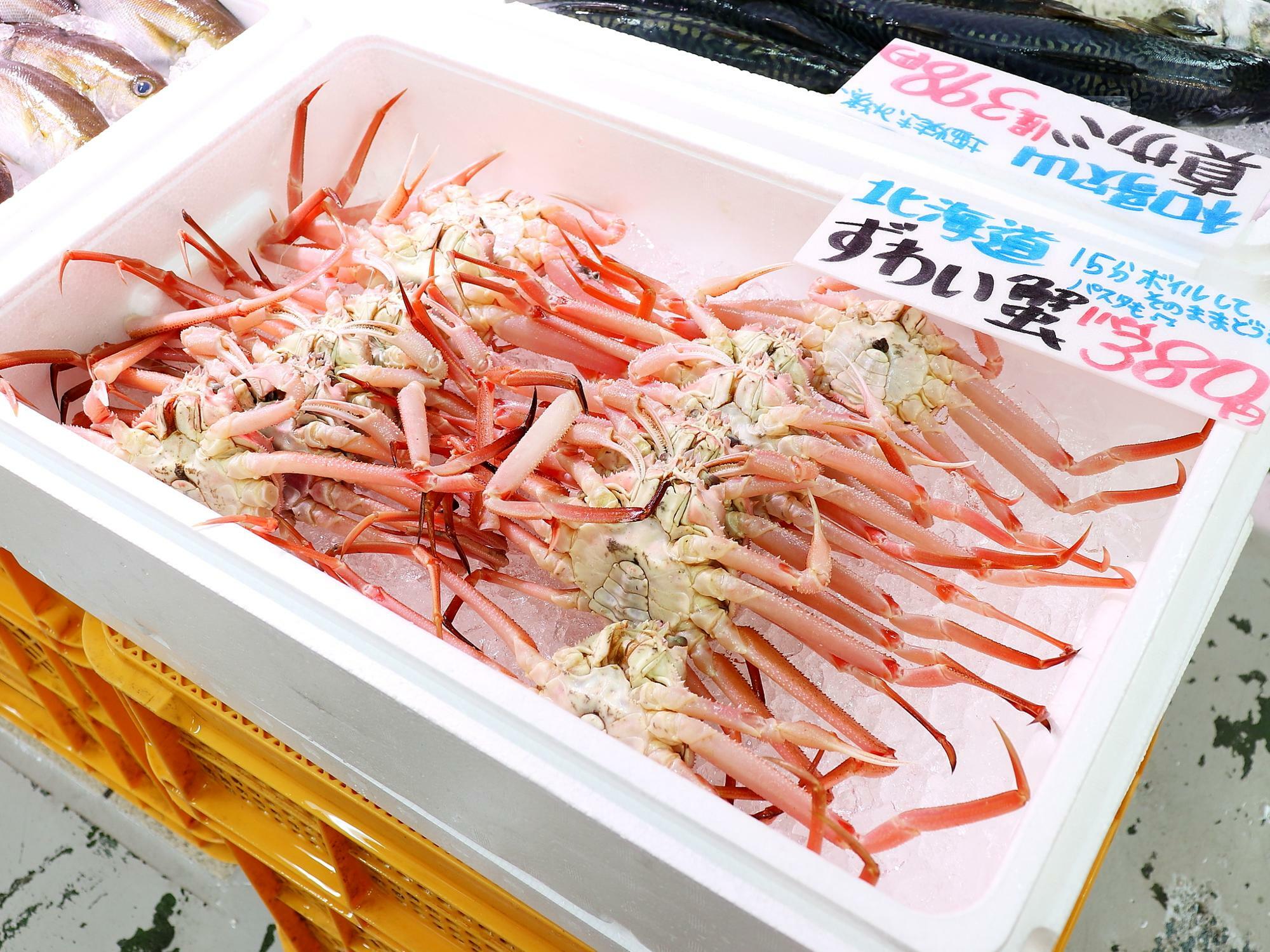 ずわい蟹（時価／1杯380円～）