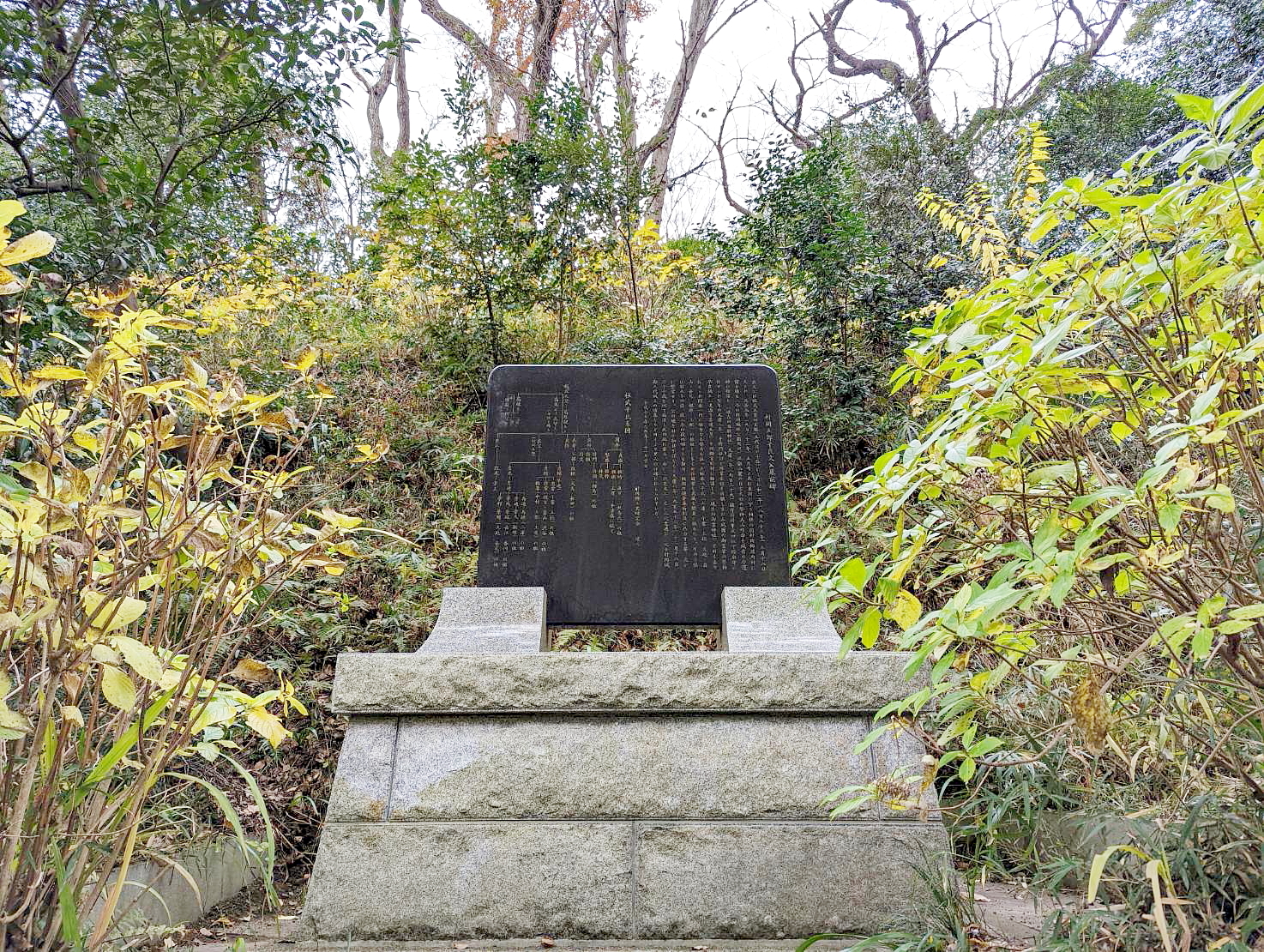 「村岡五郎平良文公墓前碑」