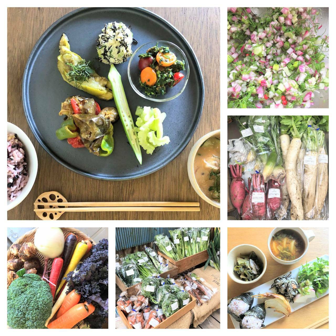 『柿右衛門農園』の野菜販売と「季節のお野菜ランチ」／『KAMOSU』の公式Instagramより