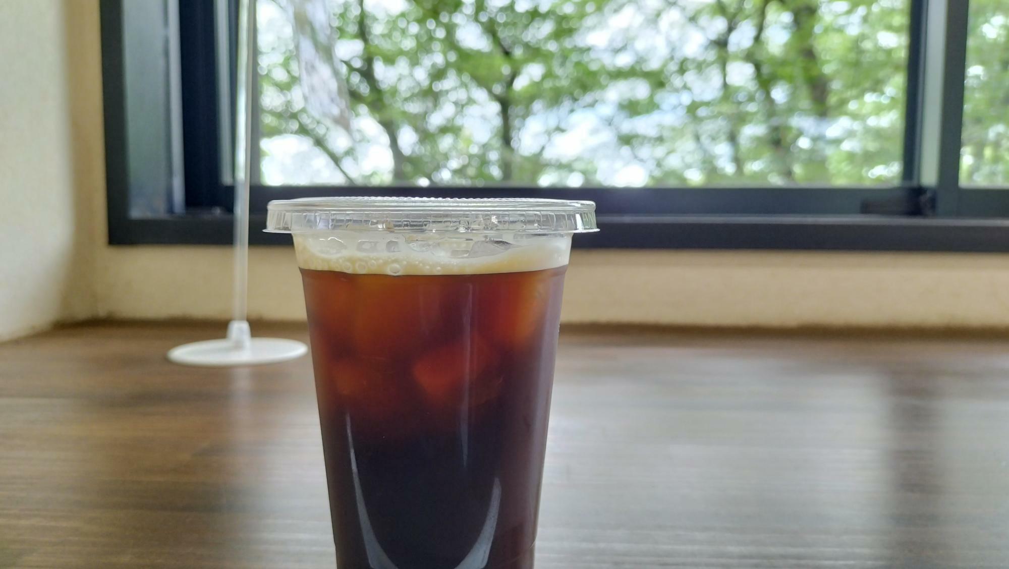 「峠の茶屋」のアイスコーヒー300円（税込）