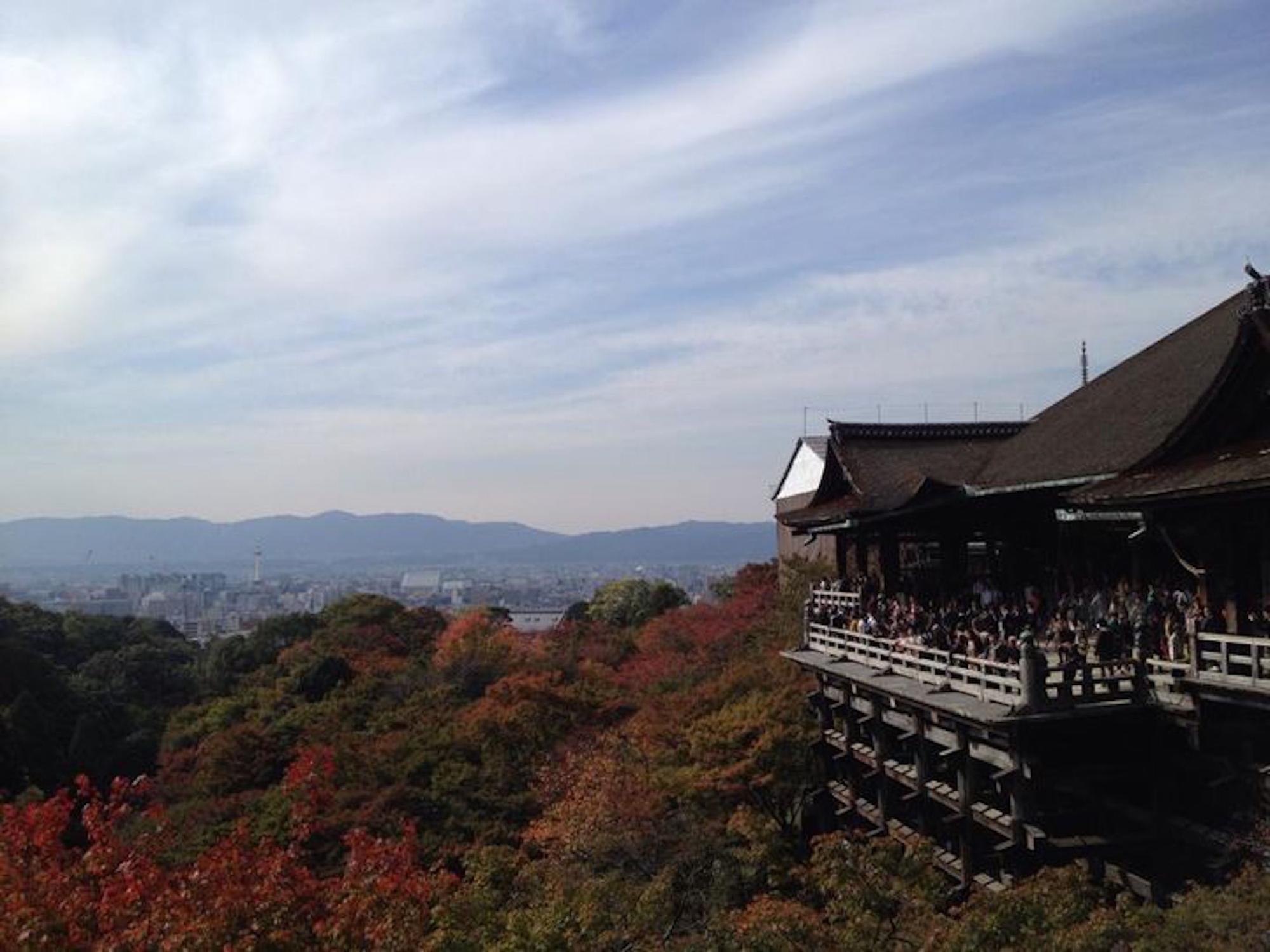 2019年の紅葉と清水の舞台