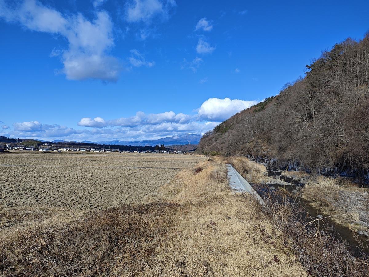 取水口から300m下流