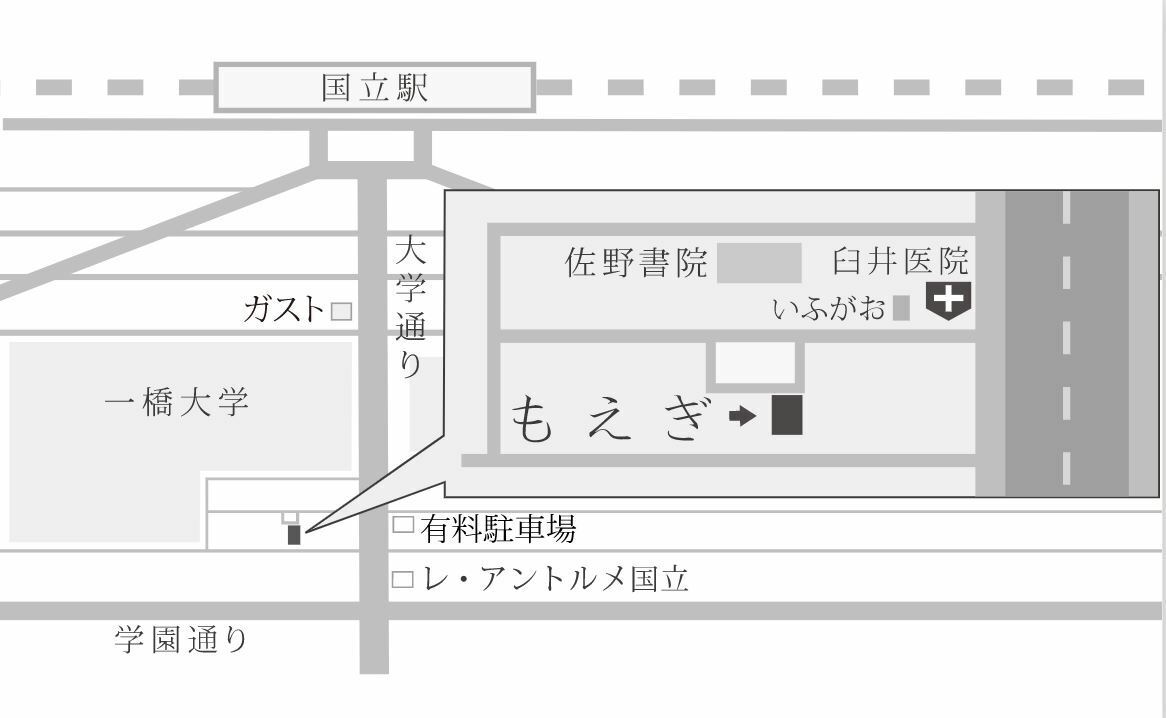 暮らしのアートギャラリーもえぎMAP