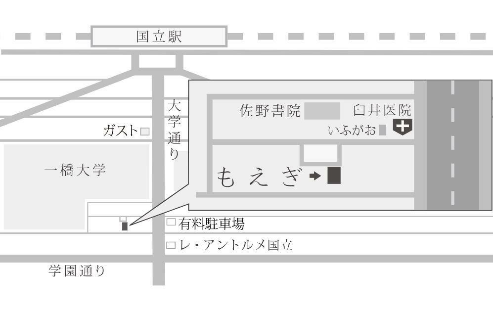 暮らしのアートギャラリーもえぎ　MAP