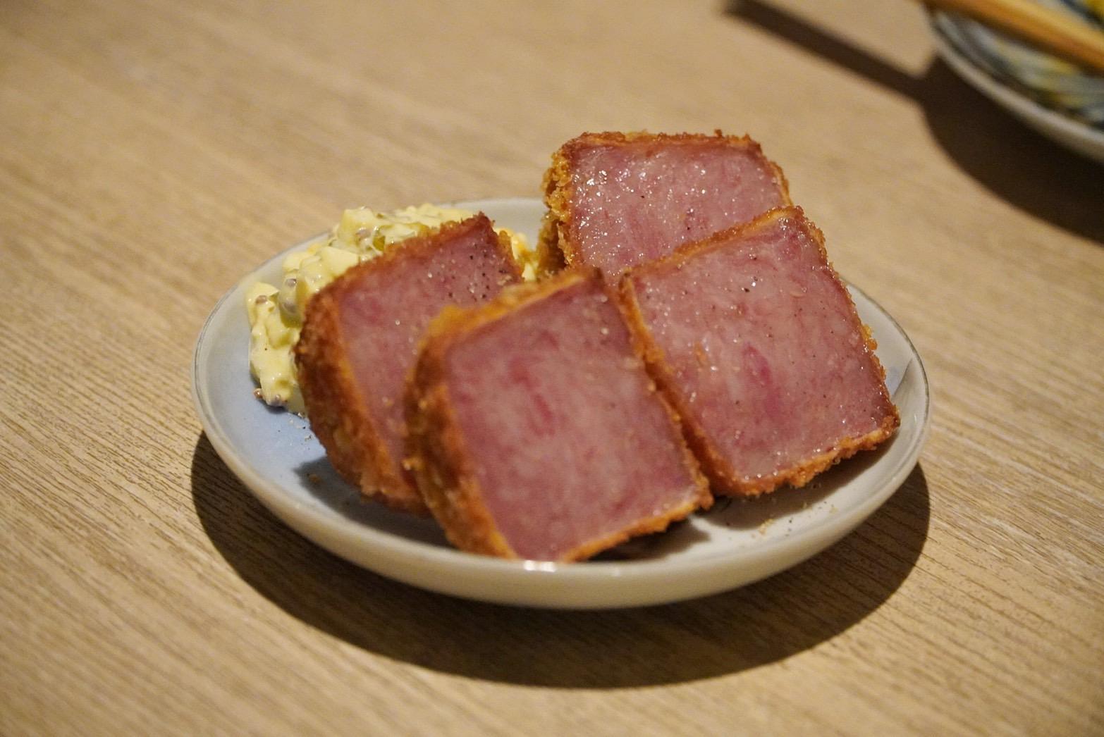 雲仙ハムカツと高菜のタルタル　税込1,000円