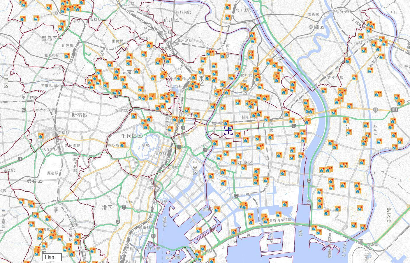 出典：東京都防災マップ