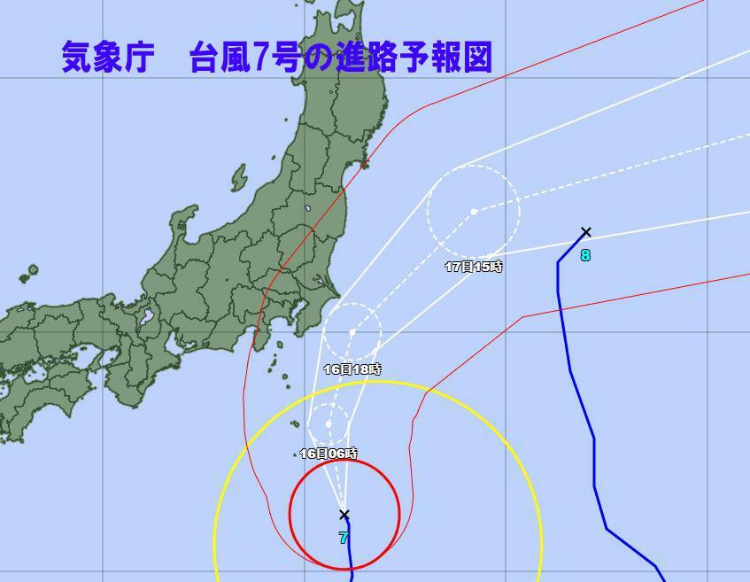 出典：気象庁　台風の経路