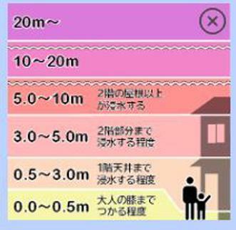 出典：ハザードマップポータルサイトを筆者が加工