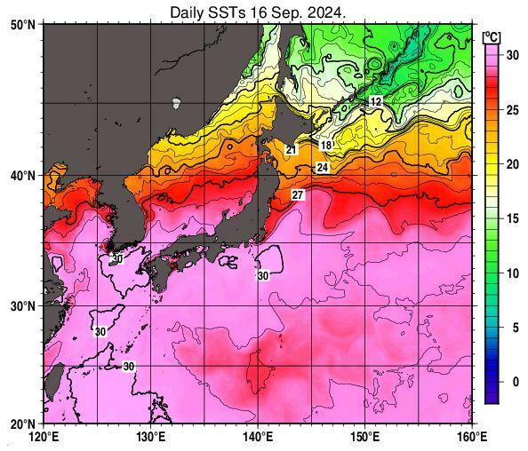 出典：気象庁　日別海面水温