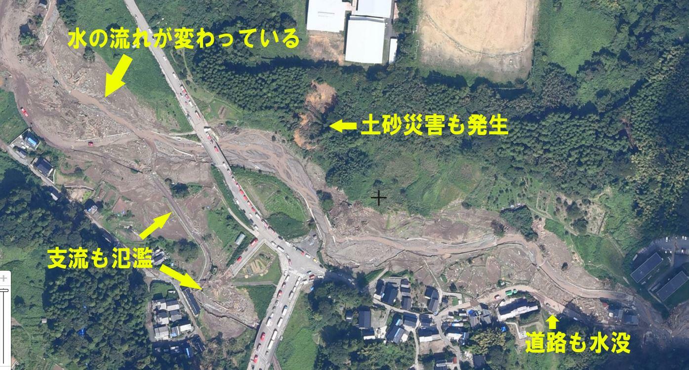 出典：国土地理院　地理院地図（電子国土WEB）輪島東部地区（9/24撮影）写真を筆者加工