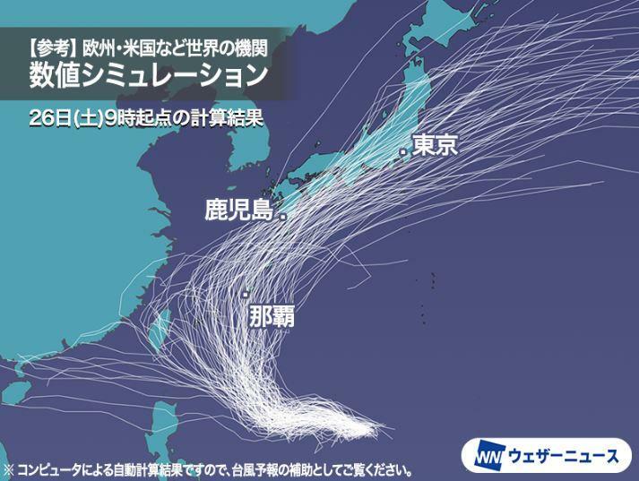 出典：ウェザーニュース　2024/10/26 16:58 　台風21号が非常に強い勢力で沖縄接近へ　その後も北上のおそれ