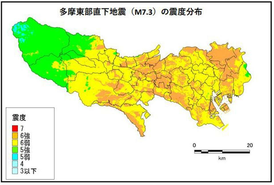 出典：令和4（2022）年5月25日　東京都防災会議　東京都の新たな被害想定より抜粋