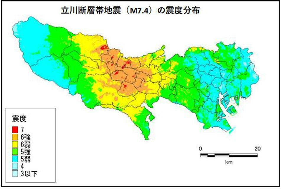 出典：令和4（2022）年5月25日　東京都防災会議　東京都の新たな被害想定より抜粋