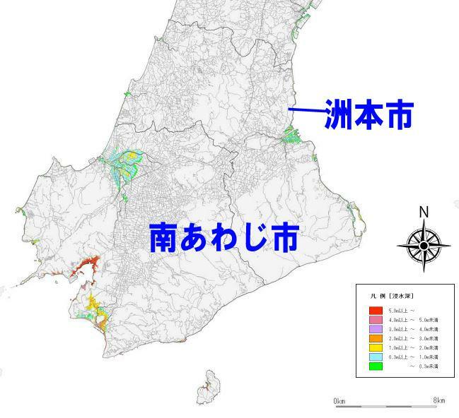 出典：兵庫県の地震・津波被害想定（南海トラフ）地震・津波ハザードを加工