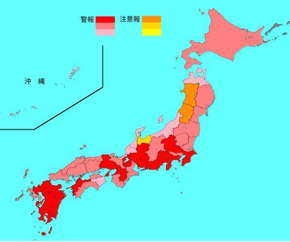 出典：国立感染症研究所ホームページ　https://kansen-levelmap.mhlw.go.jp/Hasseidoko/Levelmap/flu/new_jmap.html