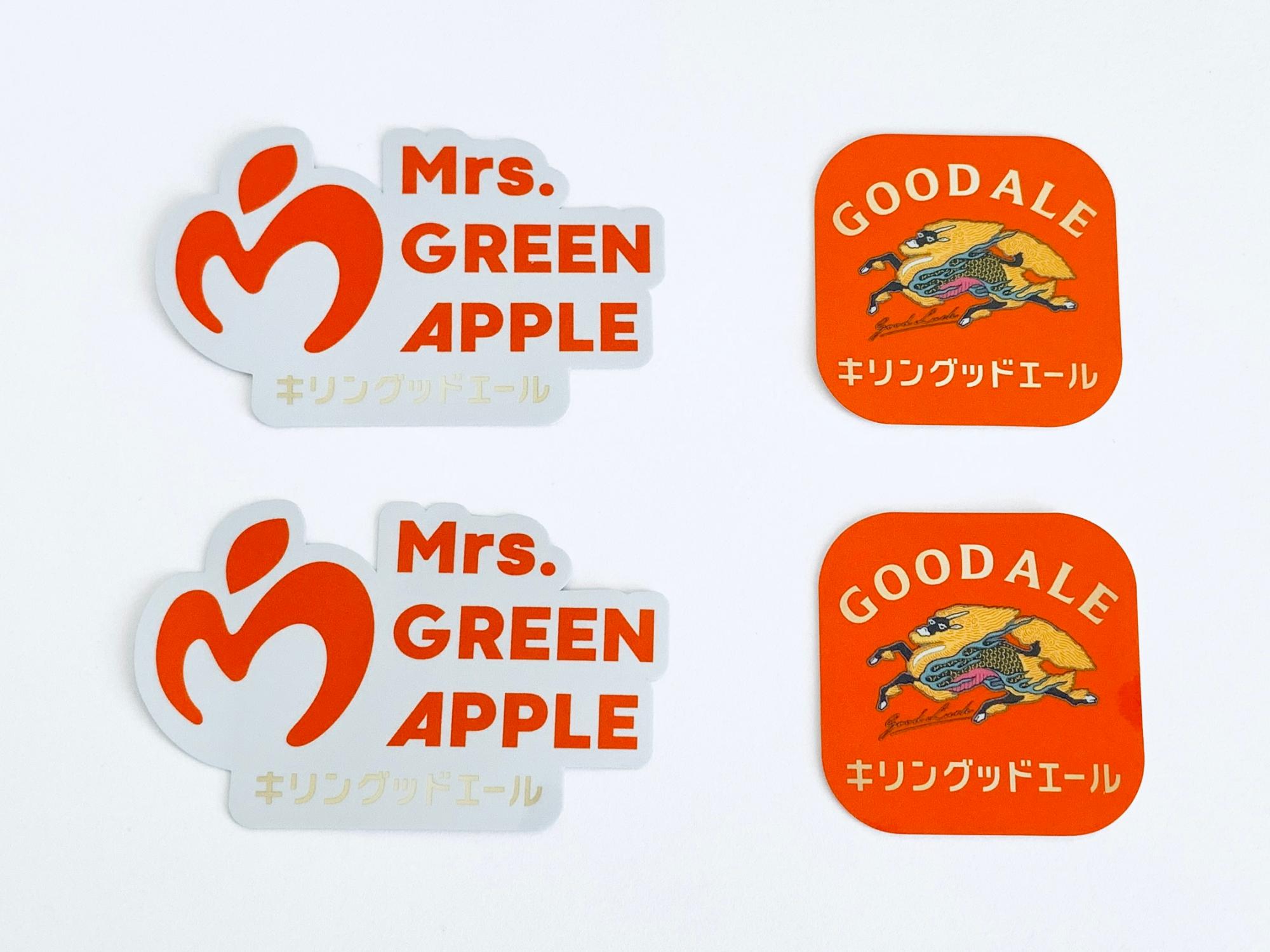 Mrs. GREEN APPLE キーホルダー ステッカー セット