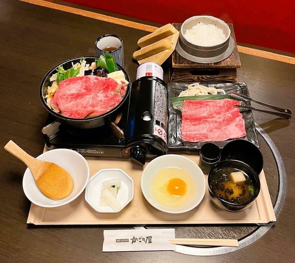 おかやま和牛すき焼き定食 3,520円