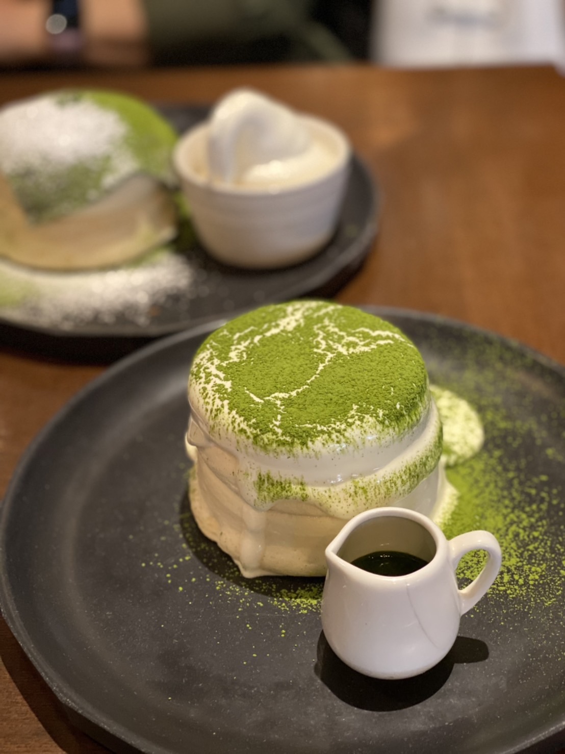 くまさん☆パンケーキプレート☆抹茶 京都で押さえておくべき！絶品抹茶パンケーキ8選 くまさんパンケーキ