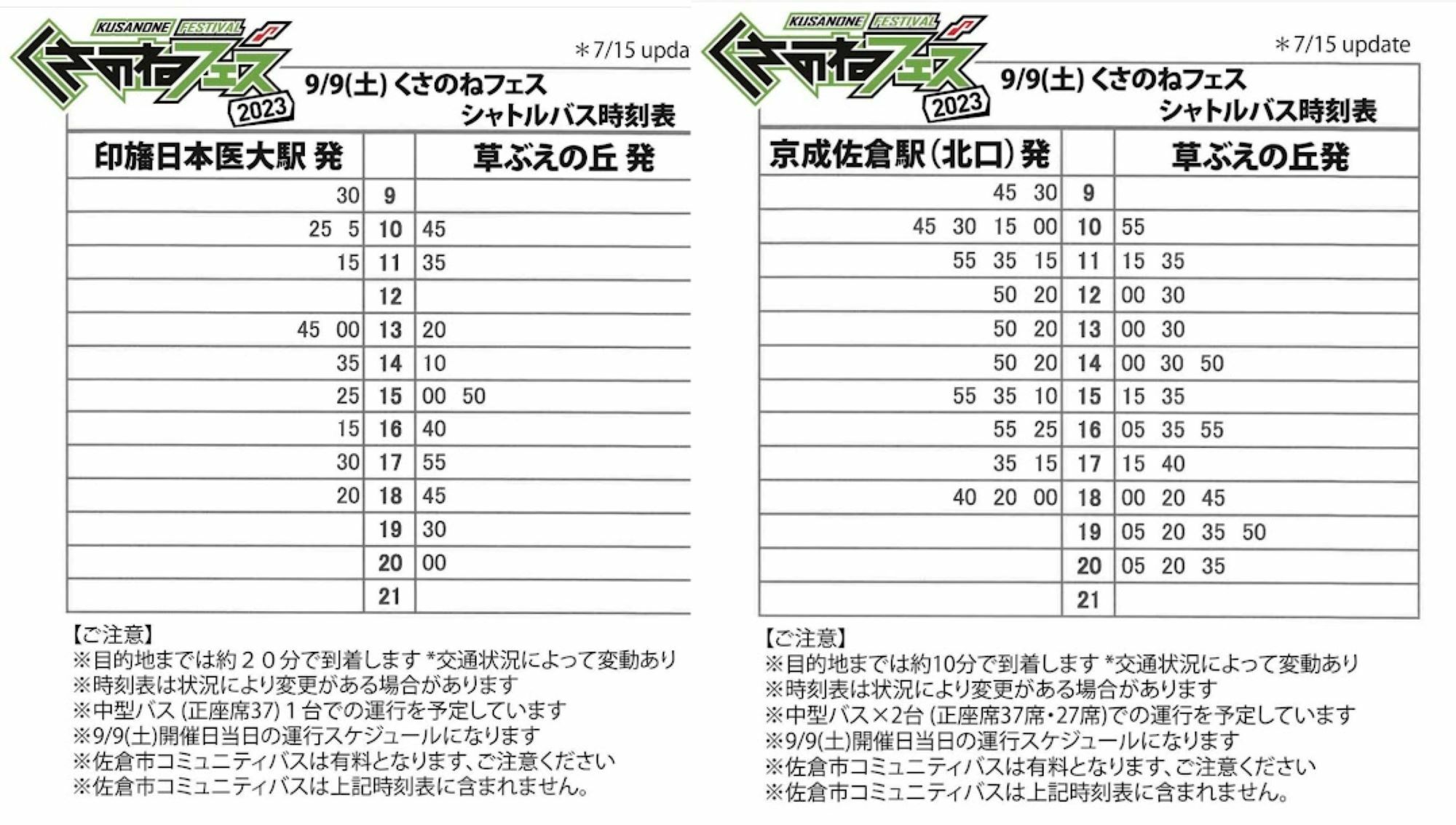 資料提供：くさのねフェス実行委員会