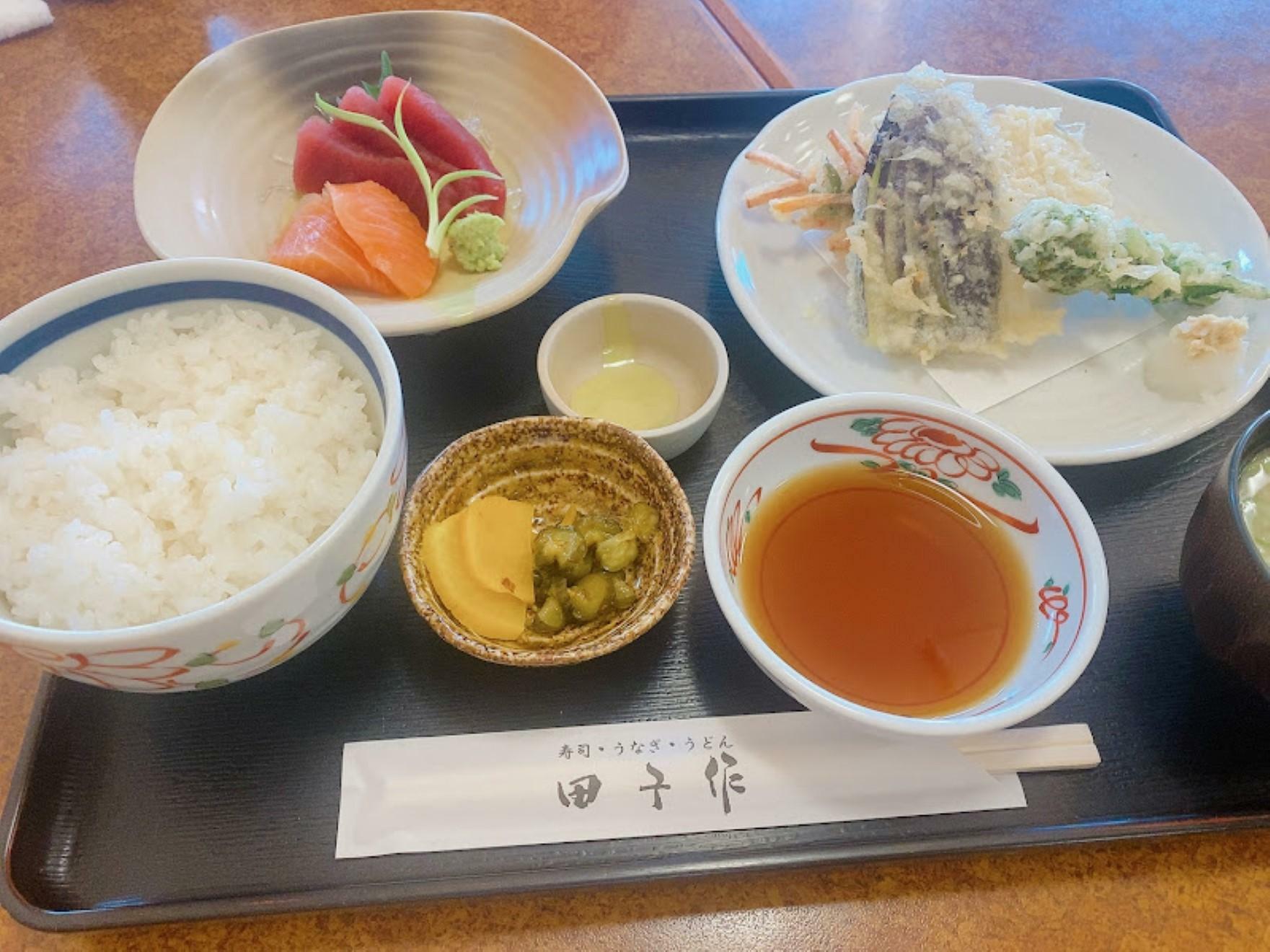 Cの刺身 野菜天ぷらセット3