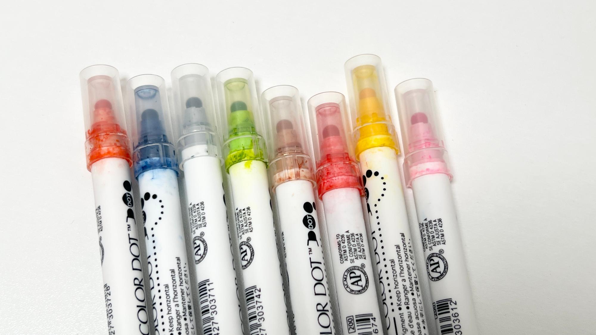 【新品未使用&使いかけ】 スクリーントーン　100枚近く カラーペンの進化系！ドットペンの魅力｜ZIG クリーンカラー