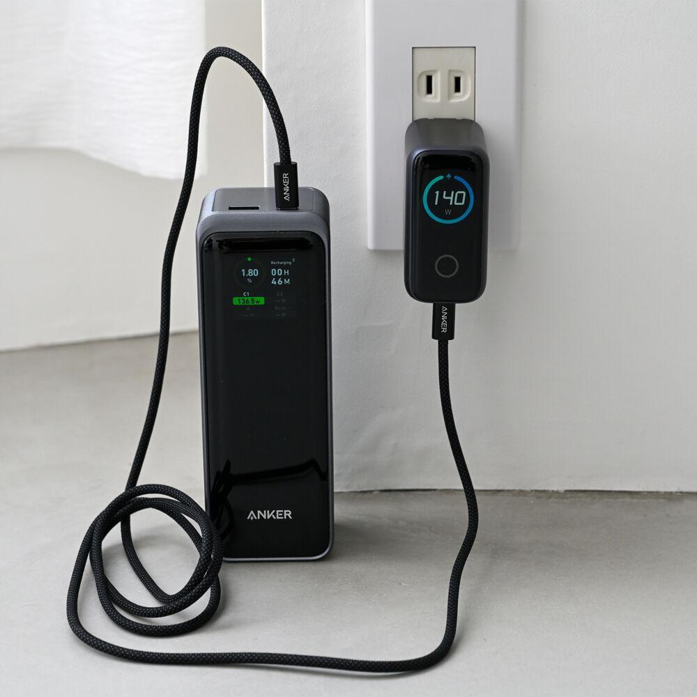 アンカーのモニター搭載充電器「Anker Charger (140W, 4 Ports