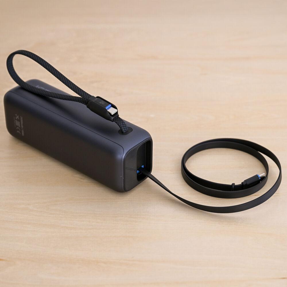 Anker Power Bank(25000mAh, Built-In & 巻取り式ケーブル)を