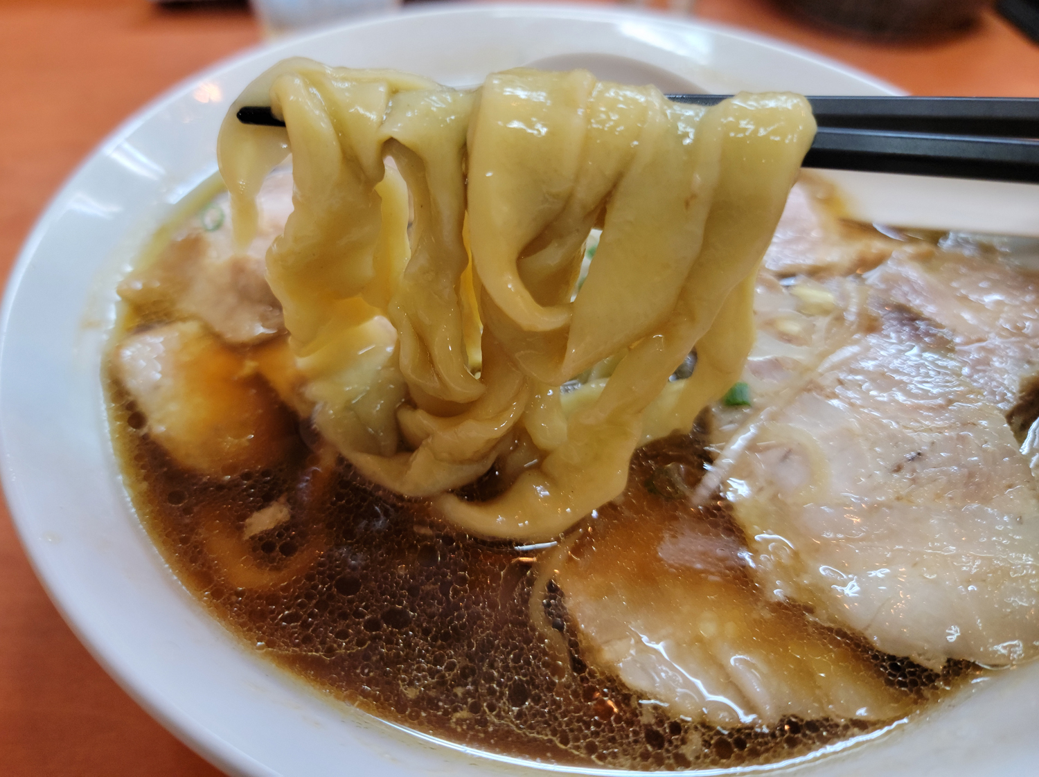 今回食べた時の麺