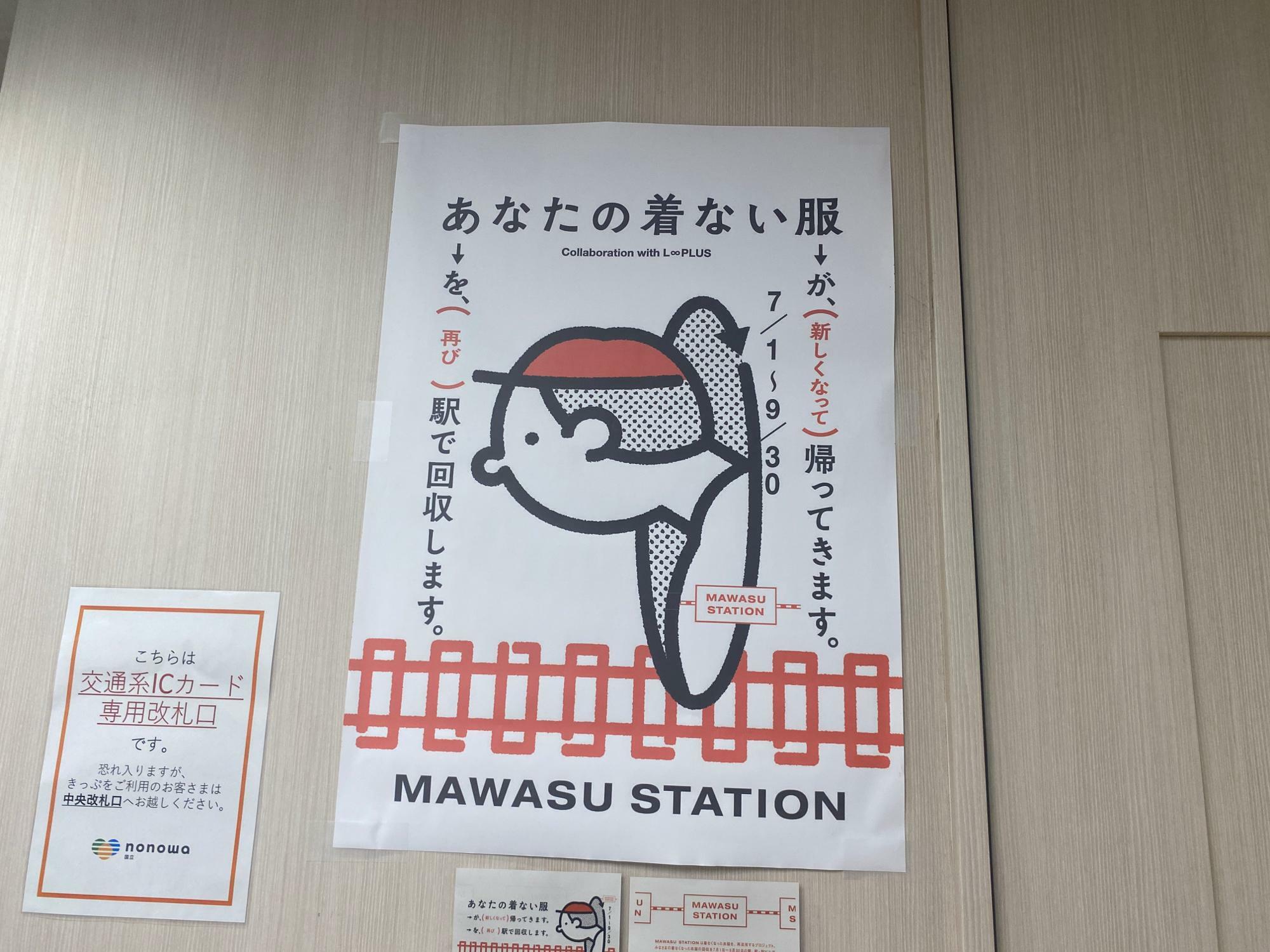 MAWASU STATIONのポスター