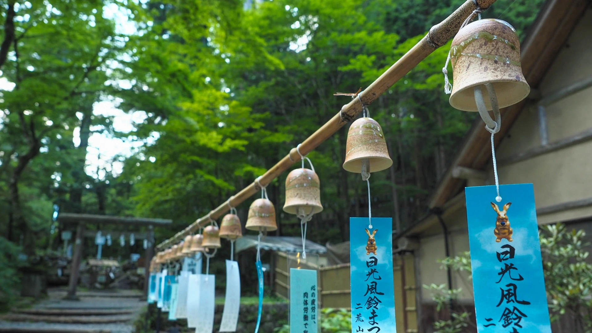 日光】日光二荒山神社～風鈴の音色に誘われて、幸せの四つ葉の