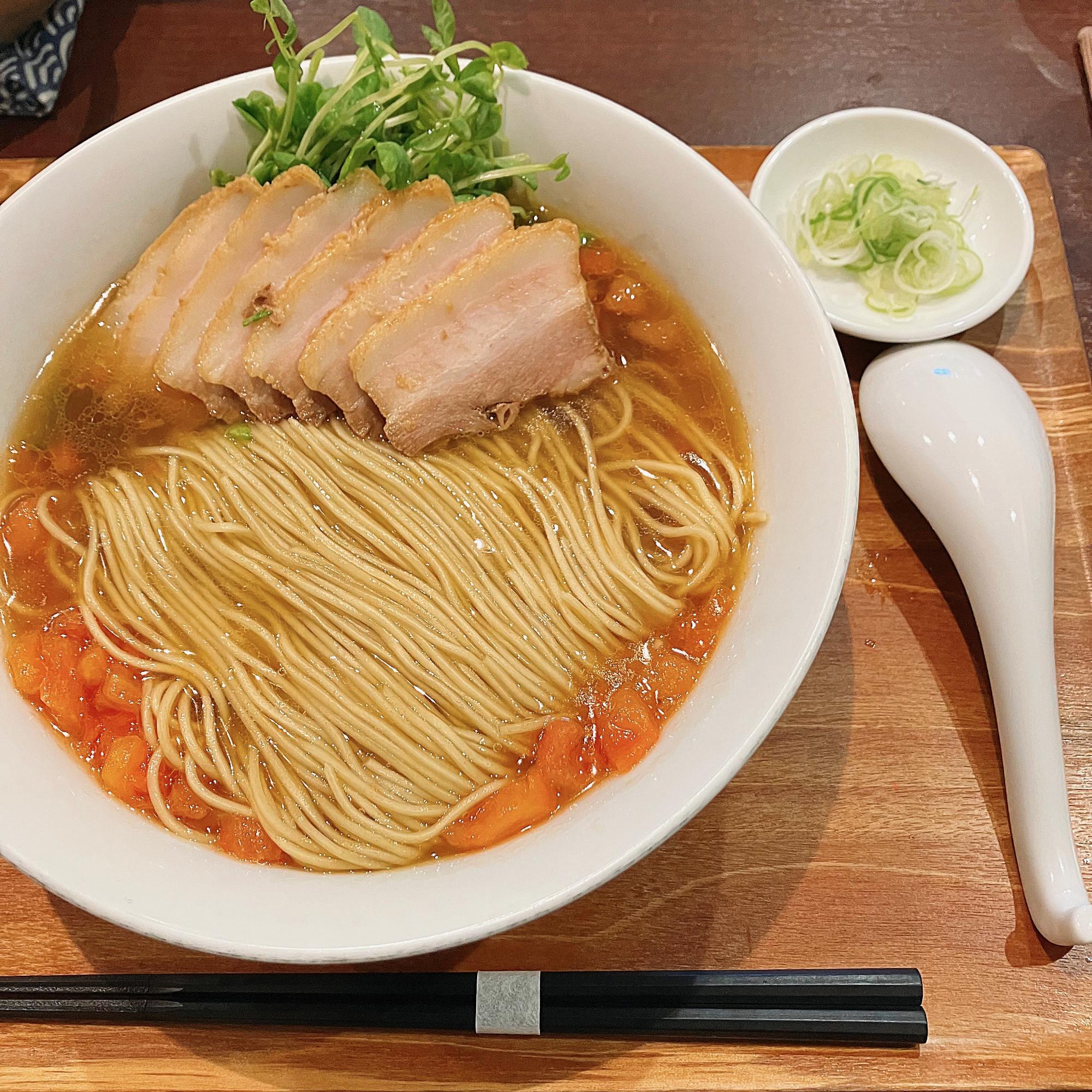 鴨がら・鶏がらだしのトマトラーメン￥1400