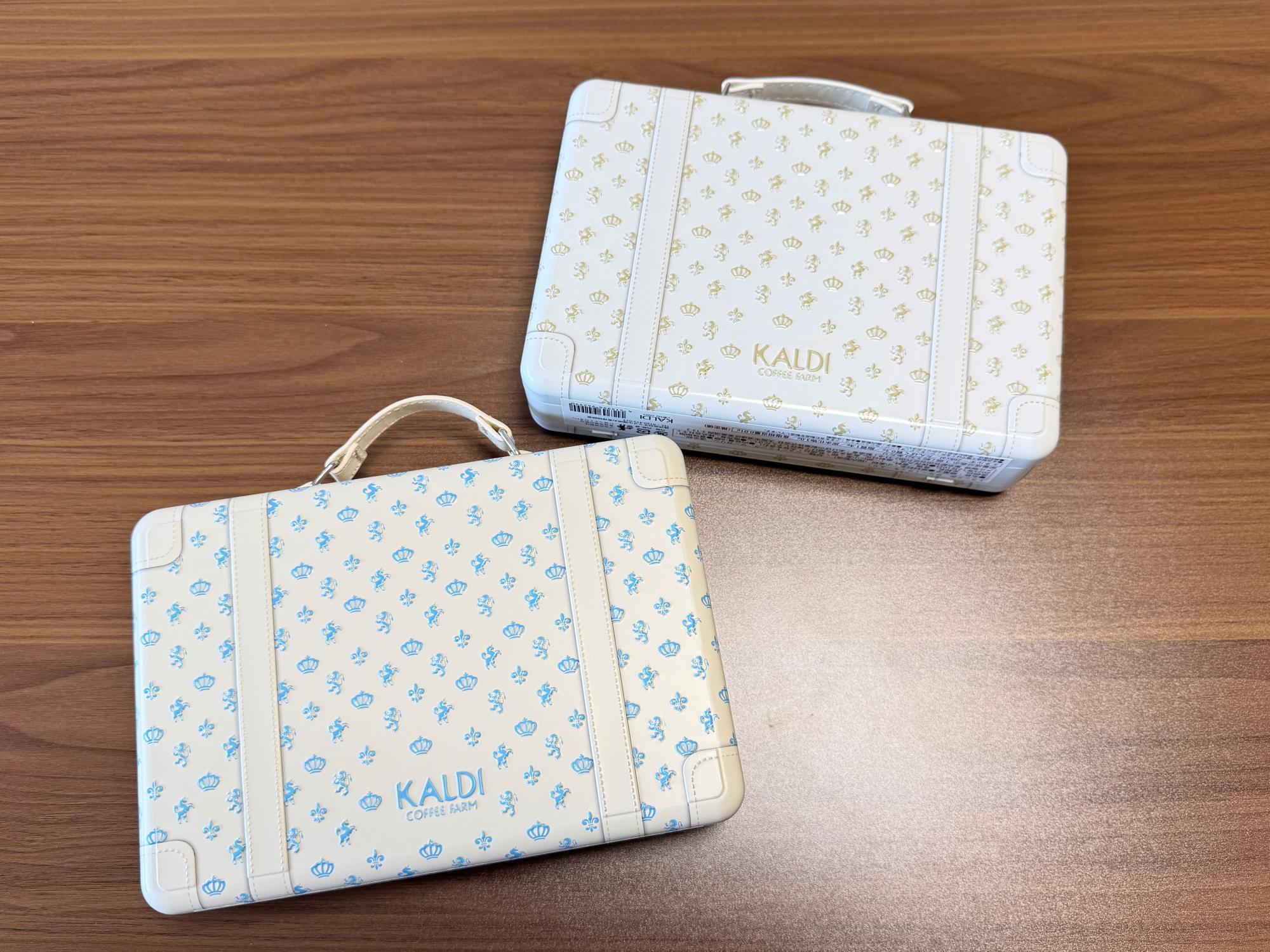 みるねぇ様まとめ買い用KALDI カルディ 限定 トランク缶 3個セット トランク缶 サマー（ゴールド） 1個 - カルディコーヒーファーム