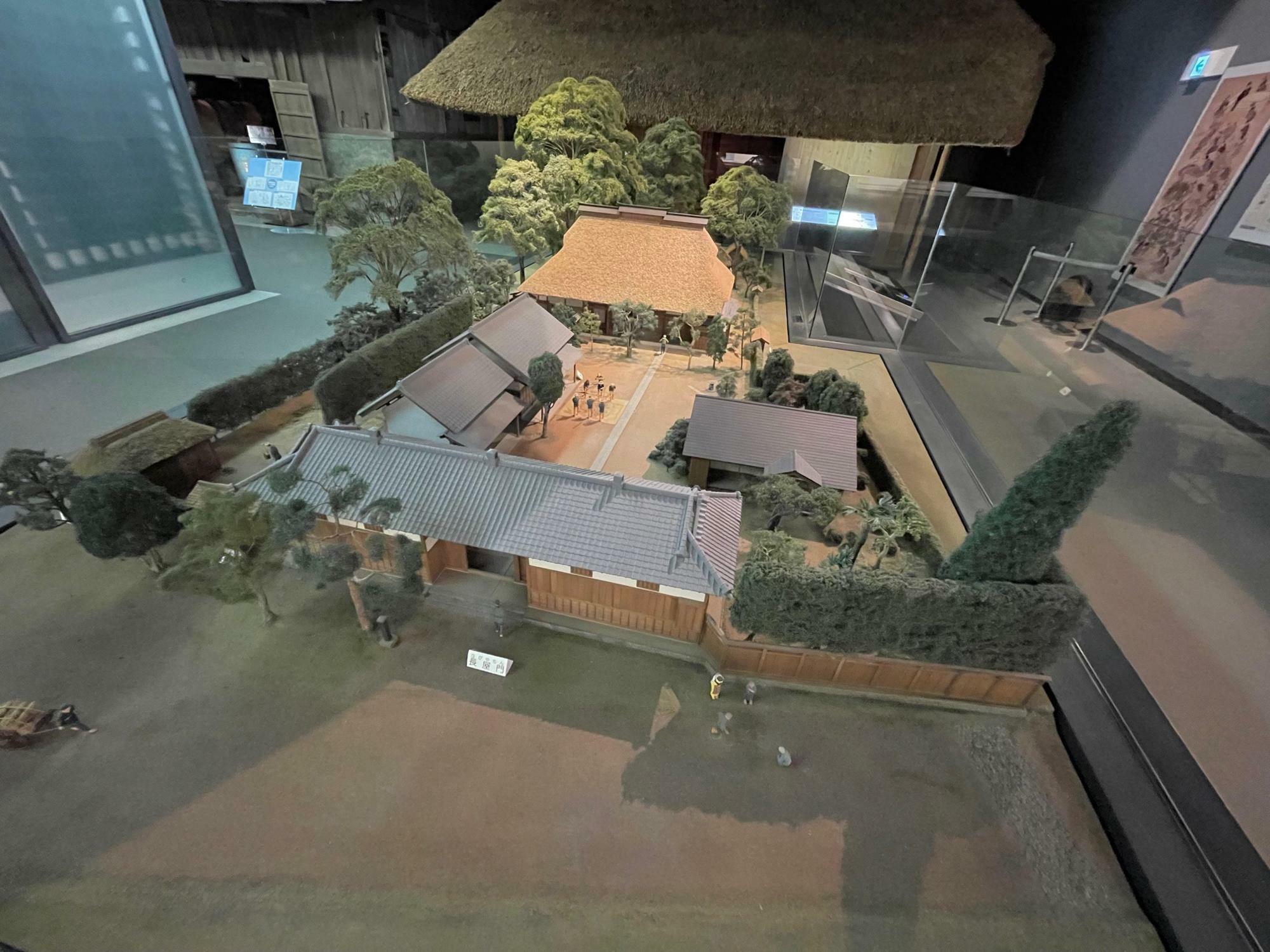 昭和時代初めの頃の旧清水家　復元模型