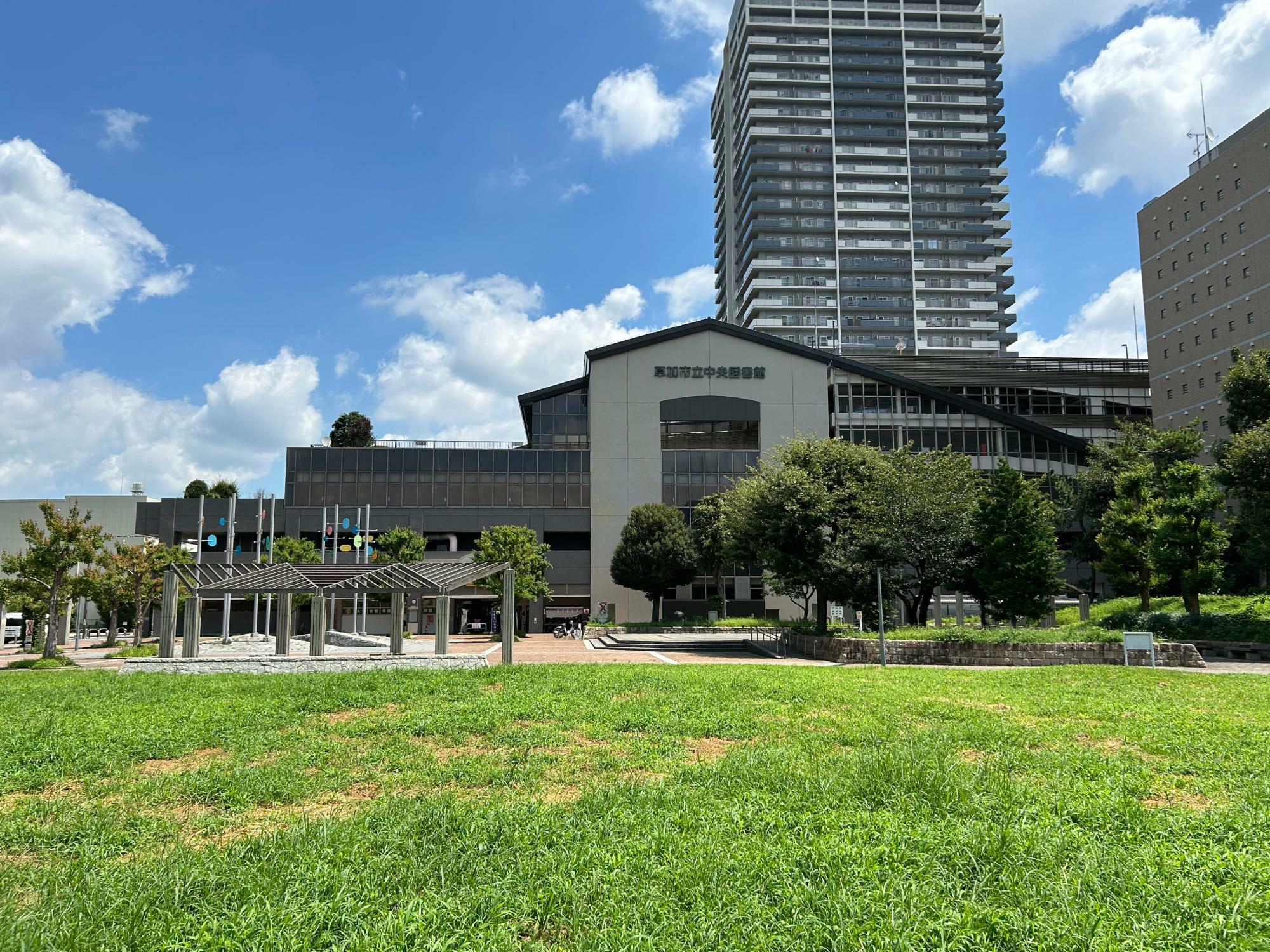 日山盆踊り会場となる松原団地西口公園