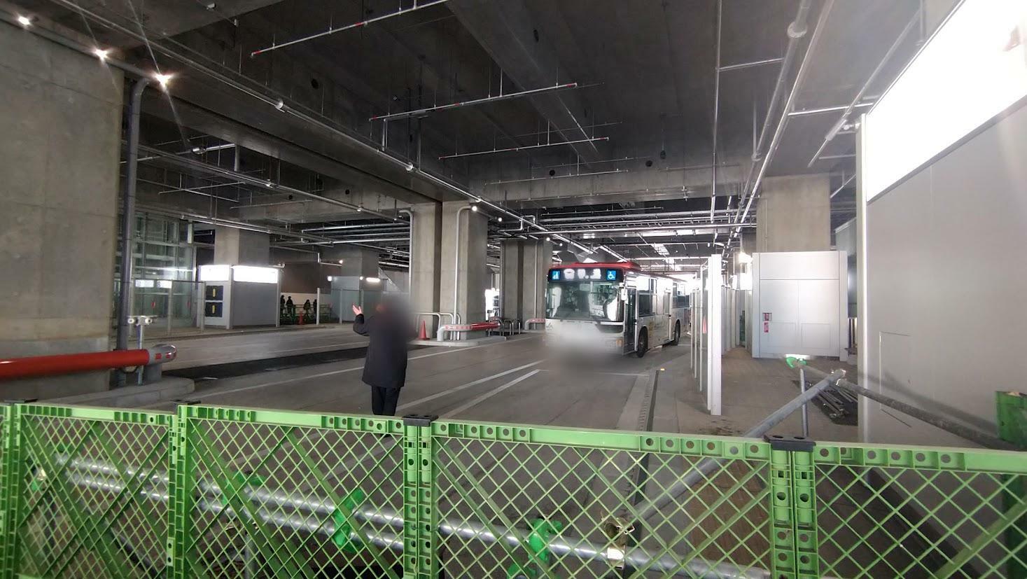 新バスターミナル　2024年1月撮影