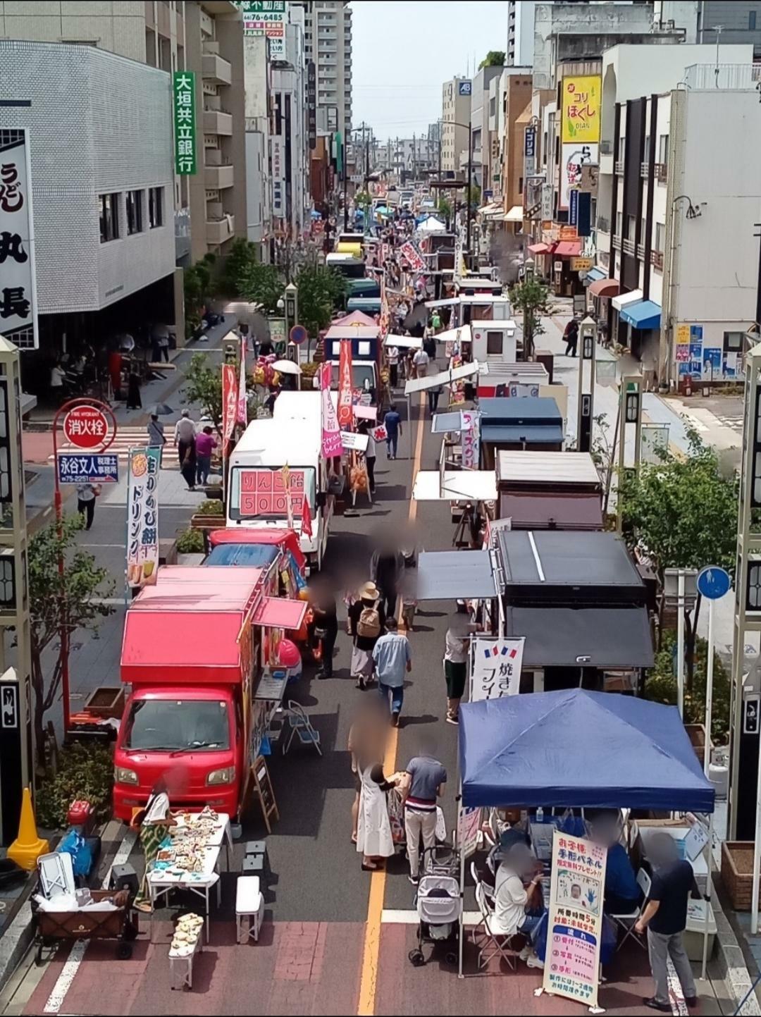 「安城まちなかホコ天きーぼー市」開催時の様子