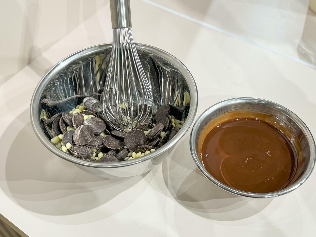 ⑤チョコレートソースを作る