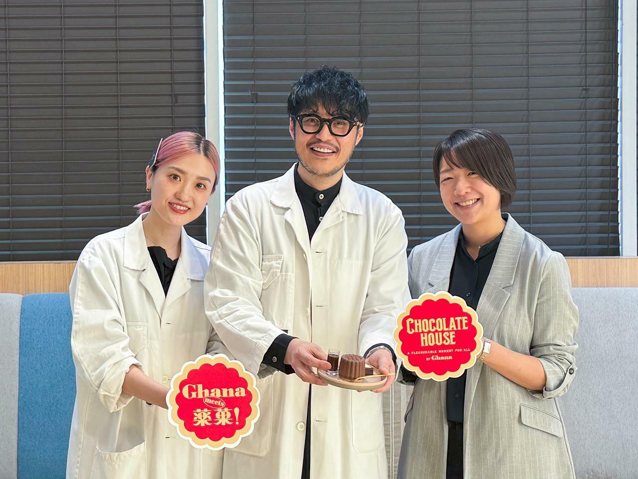 中央：チーズケーキ研究家、船瀬洋一郎さん