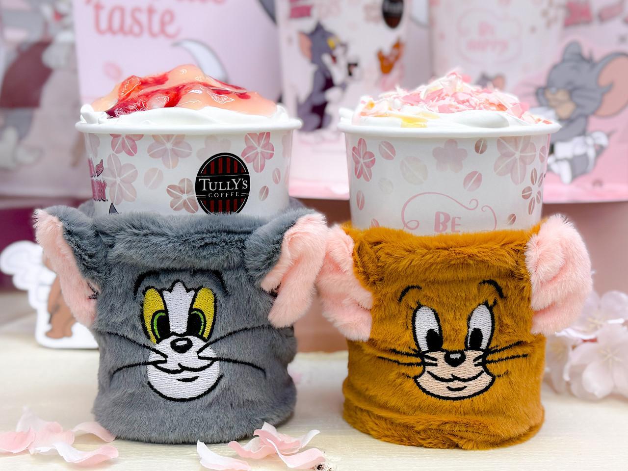 タリーズ トムとジェリーコラボ ぬいぐるみ さくら 桜 セット 新品 タリーズ】桜舞う「トムとジェリー」のコラボ商品が今年も登場
