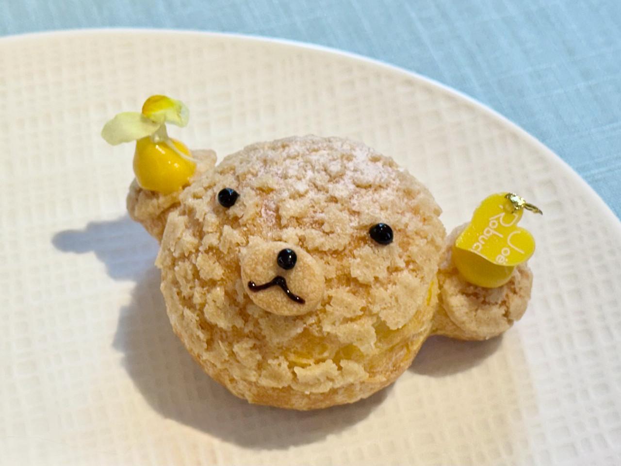 ドルチェマーティン　シュークリーム　くまさん 可愛い！くまさんシュークリーム✨ 食べるのがもったいない