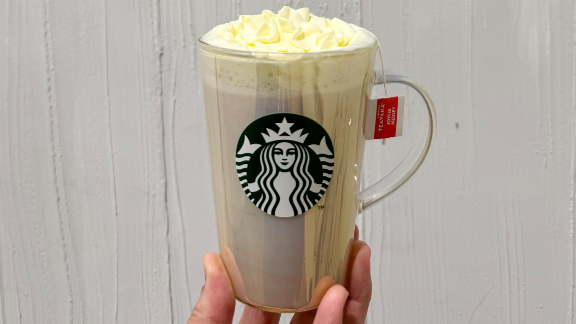 無料】スタバのジョイフルメドレーティーラテ限定のキャンペーン 無料】スタバのジョイフルメドレーティーラテ限定のキャンペーン