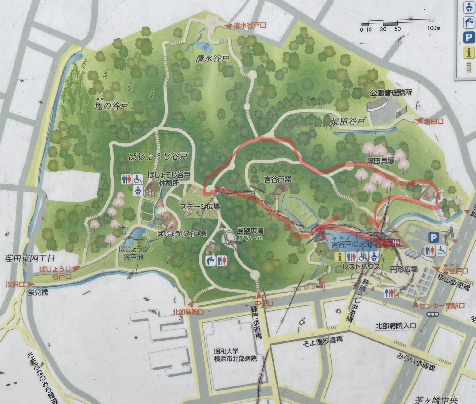 都筑中央公園マップ