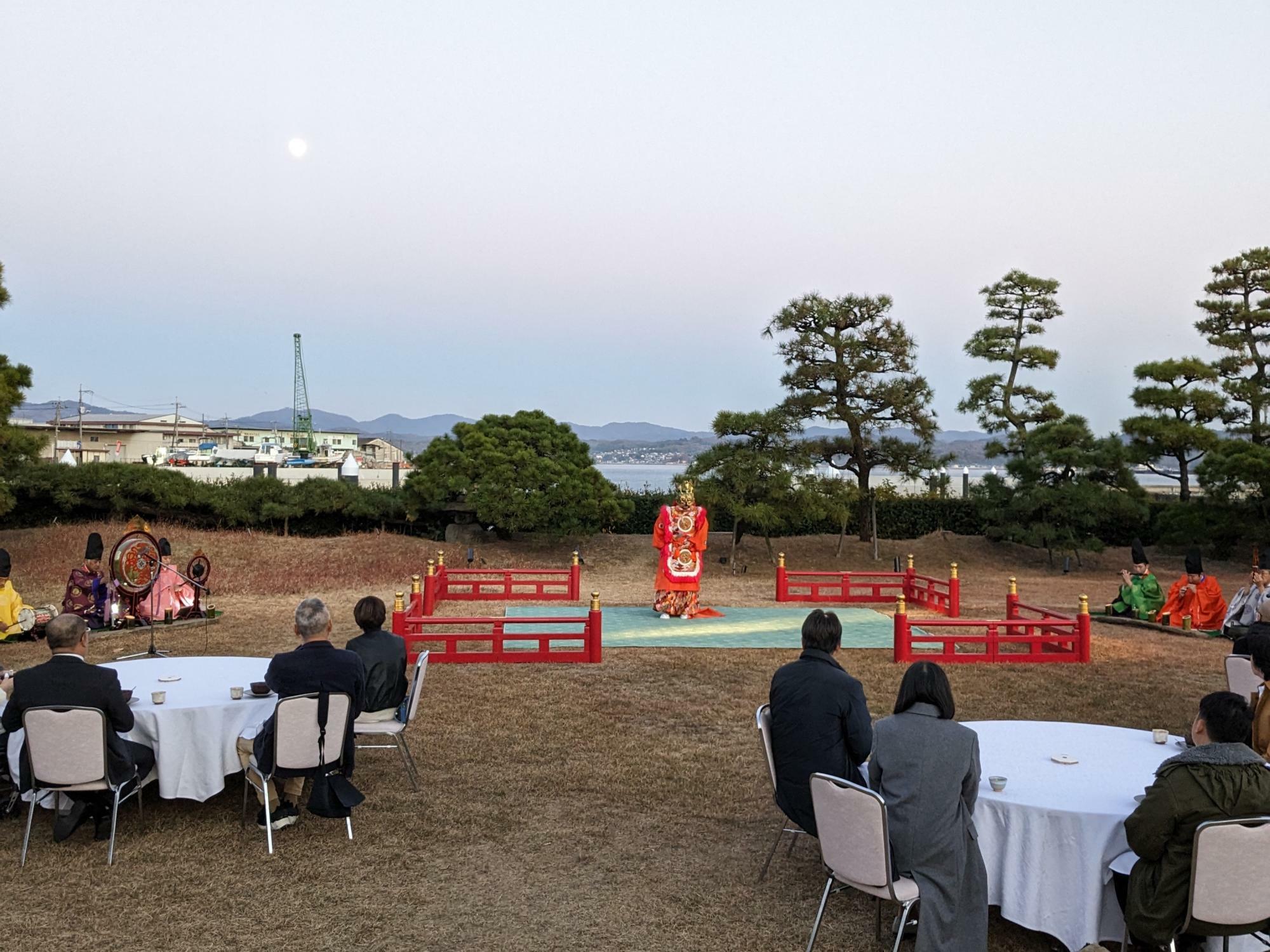 2023年雅楽鑑賞付ディナーの様子　画像提供ありがとうございます