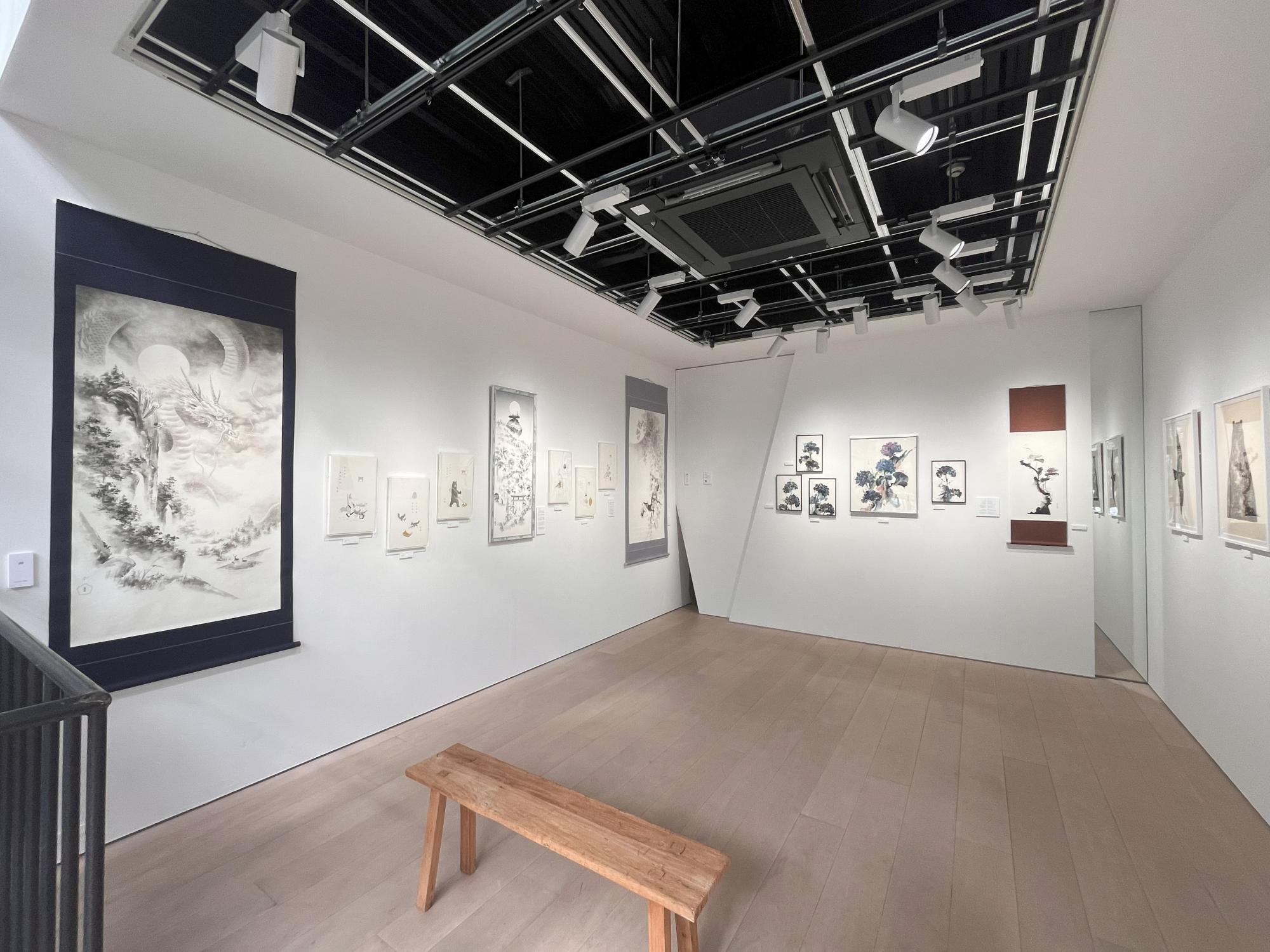 日中水墨画展で最高賞 稲瀬町の昆野さん 13回目、念願果たす