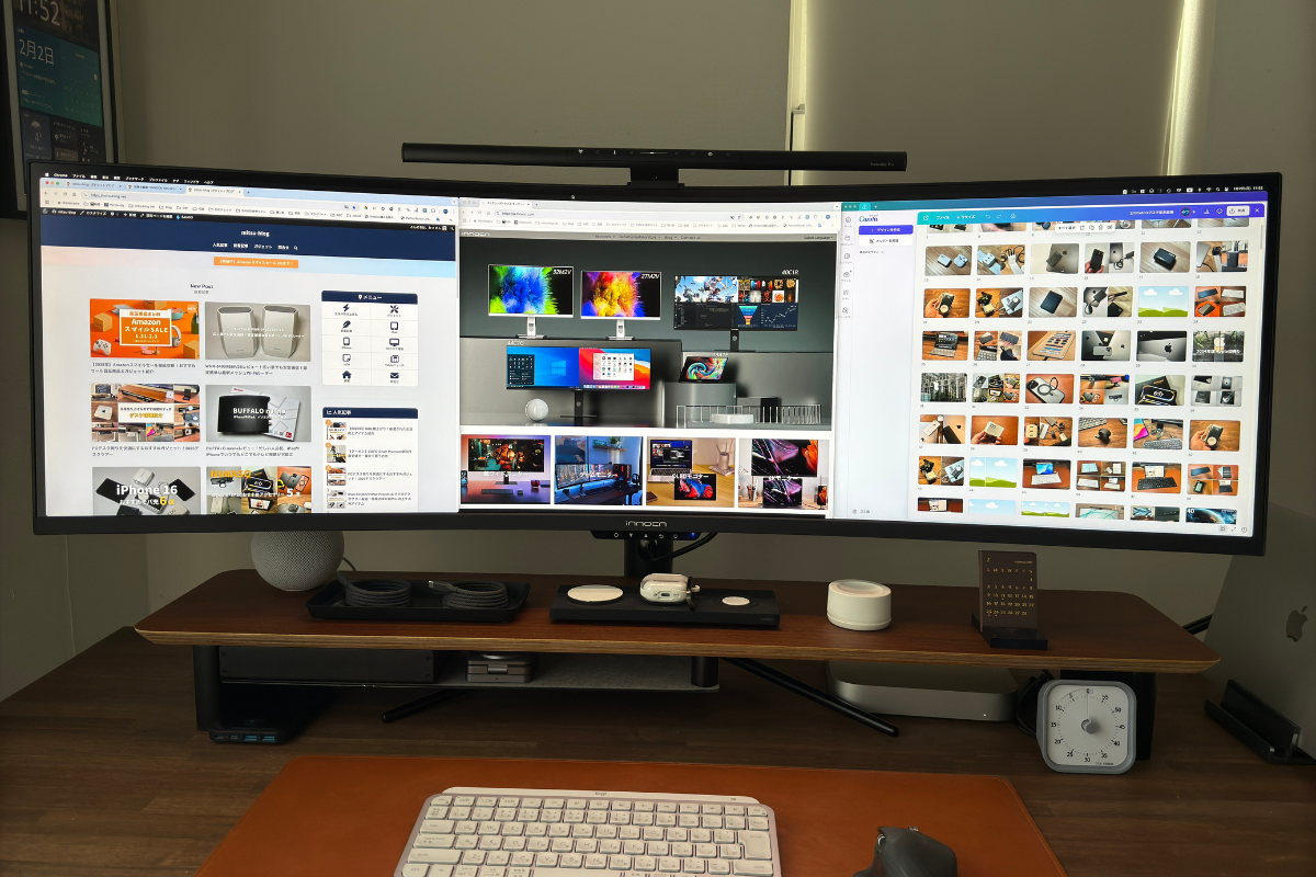 INNOCN 49C1Rレビュー！8万円台で手に入る49インチ超曲面モニターで