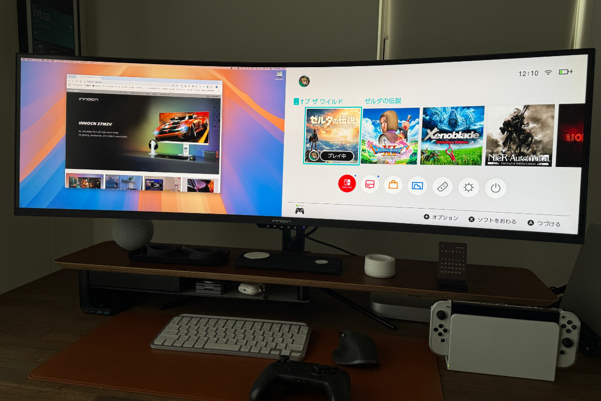 INNOCN 49C1Rレビュー！8万円台で手に入る49インチ超曲面モニターで